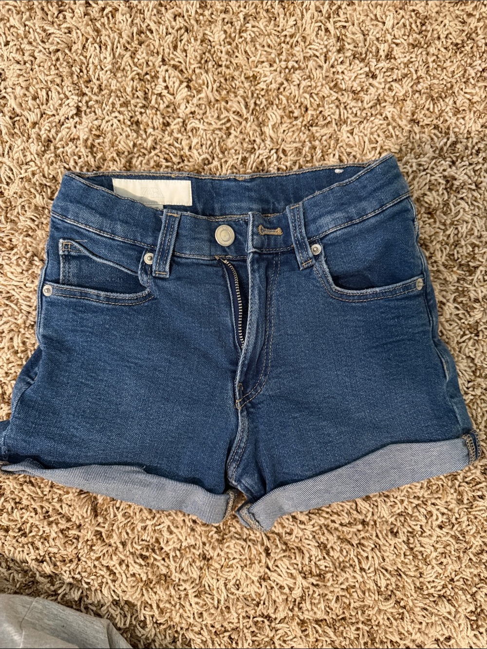 Zara Dark Blue Denim Kids Shorts